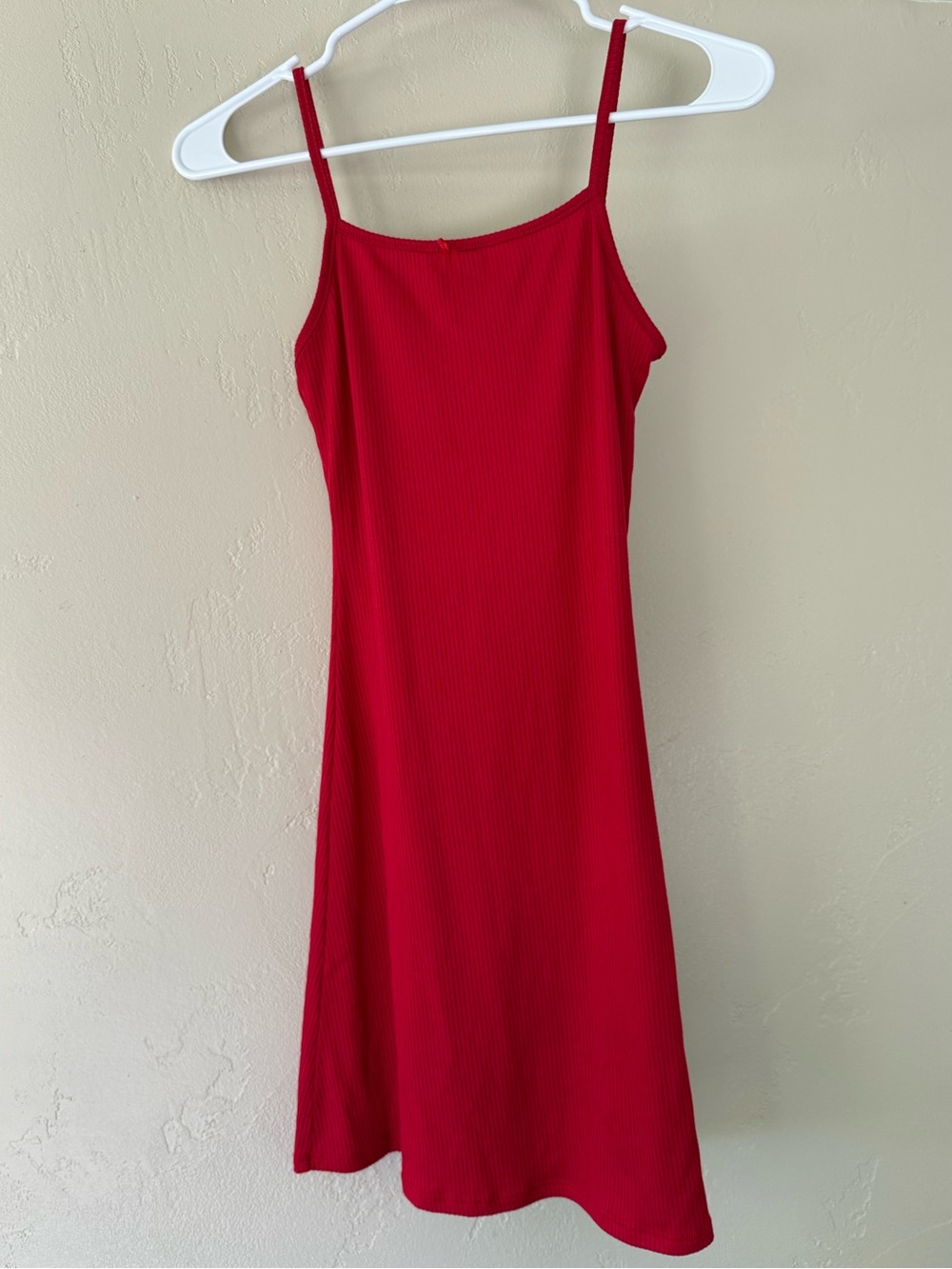 Red Spaghetti-Strap Night Gown Dress